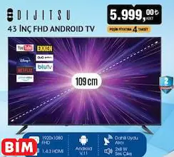 DİJİTSU 43 İNÇ FHD ANDROID TV